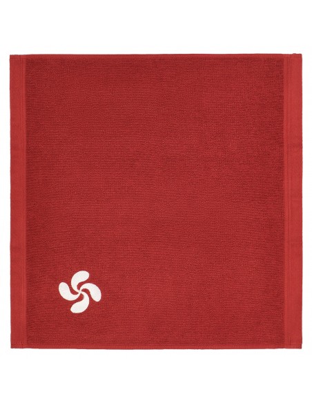 Embroidered terry hand towel