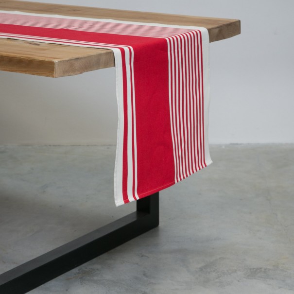 Jeté de table coton/lin