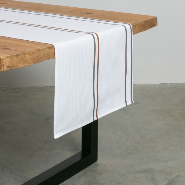 Coated canvas table runner