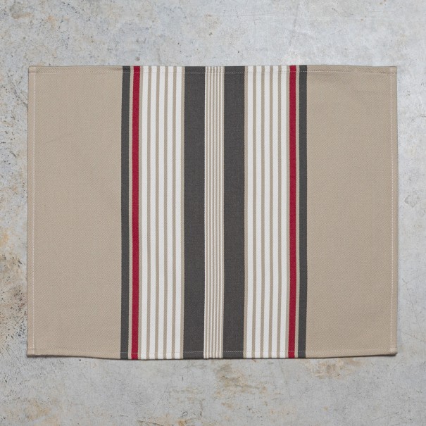 Coated hemmed placemat