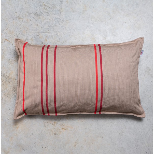 Housse de coussin rectangulaire coton