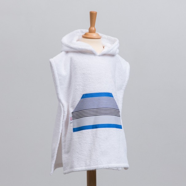 Poncho éponge blanche