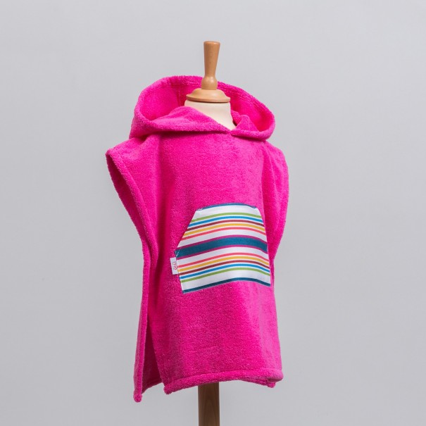 Poncho éponge blanche