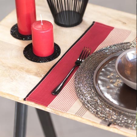 Coated canvas placemats